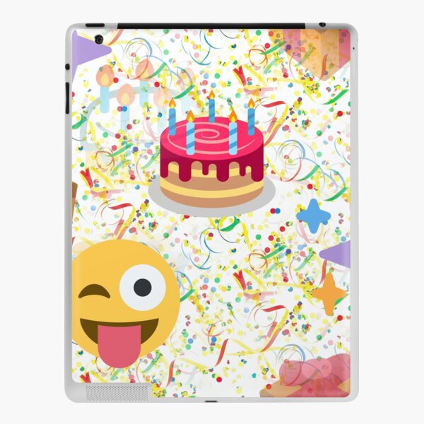 Happy Birthday Emoji Ipad Case Skin By Gossiprag Redbubble