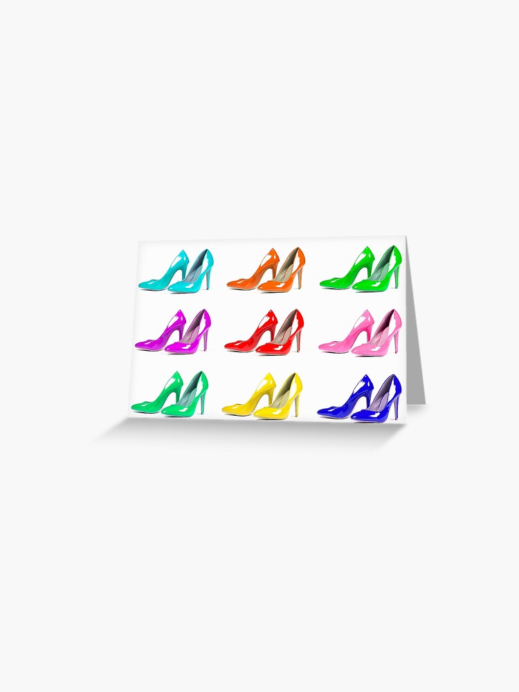 Colorful Rainbow High Heel Clipart