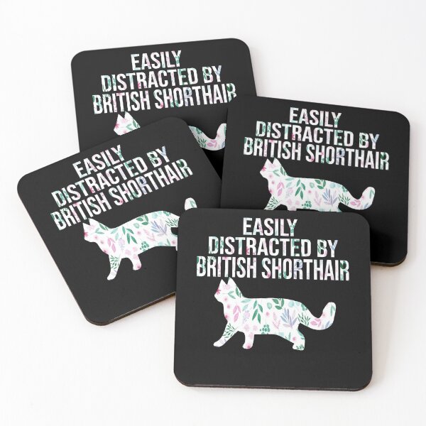 Item preview, easily distracted by british shorthair cat gift designed and sold by alaechamlal.