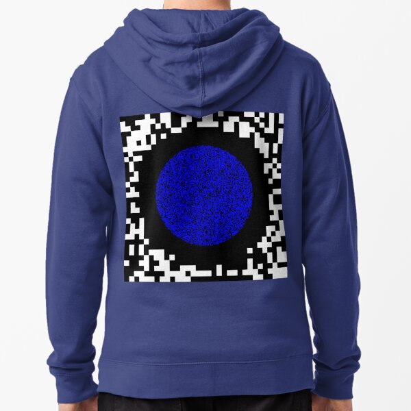 Optical illusion abstract art Zipped Hoodie
