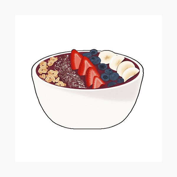 Item preview, acai bowl with fruit designed and sold by Maria Benvenuto.