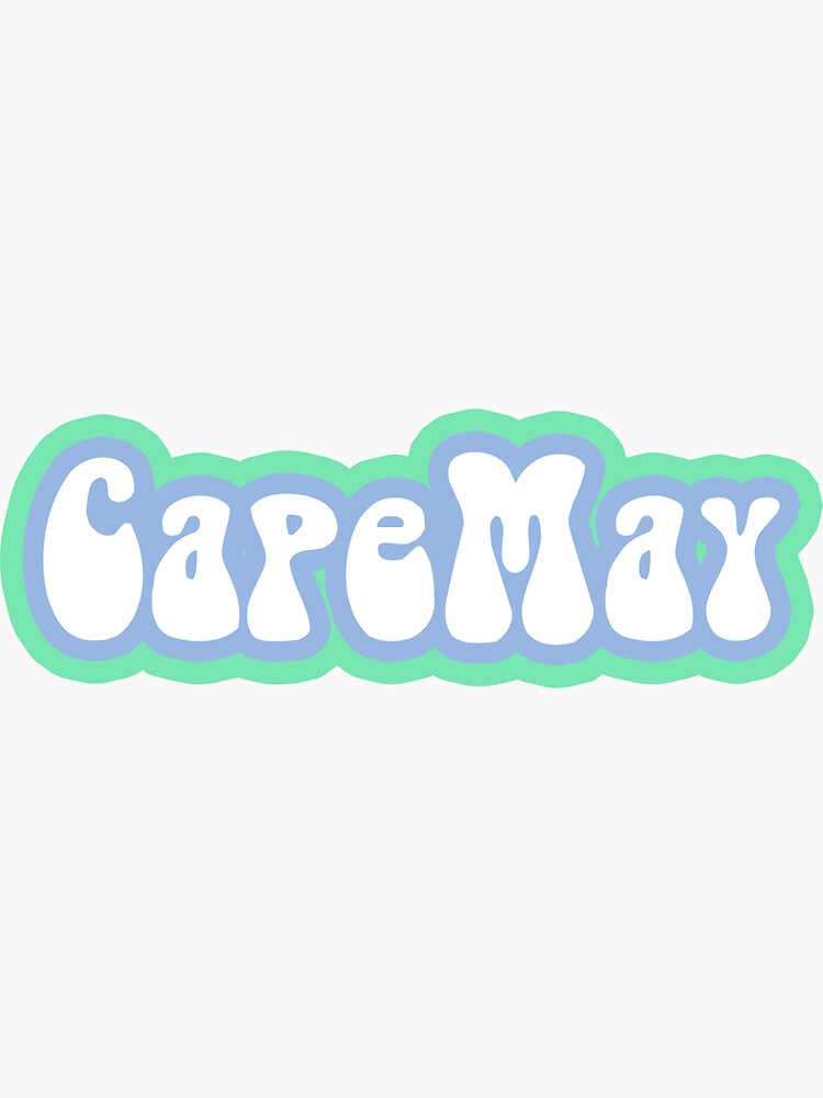 ""Cape May" Sticker" Sticker by JGStickers Redbubble