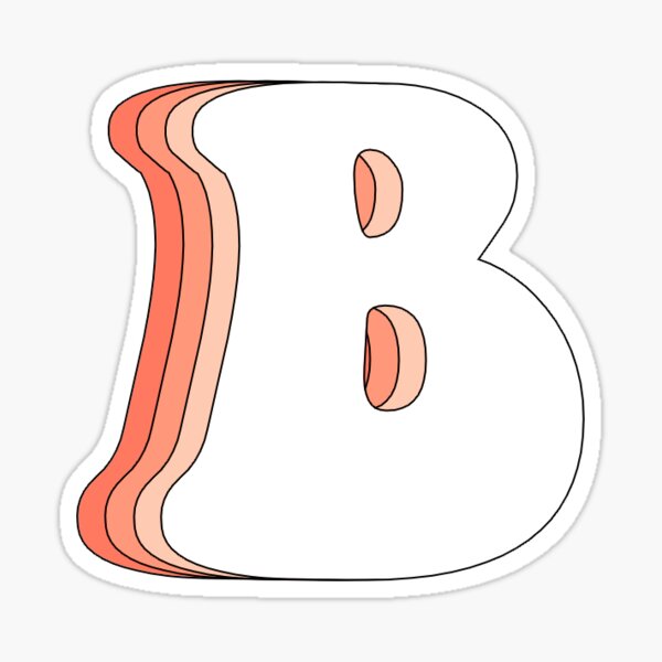 "letter "b" Sticker" Sticker For Sale By Anastasiamanias | Redbubble