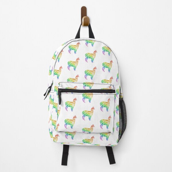 Item preview, No drama llama (blanco + arcoiris) designed and sold by Bethan Morgan.