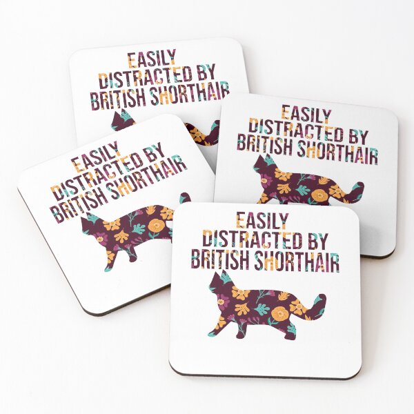 Item preview, easily distracted by british shorthair cat gift designed and sold by alaechamlal.