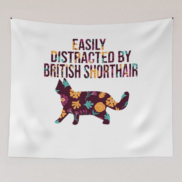 Item preview, easily distracted by british shorthair cat gift designed and sold by alaechamlal.