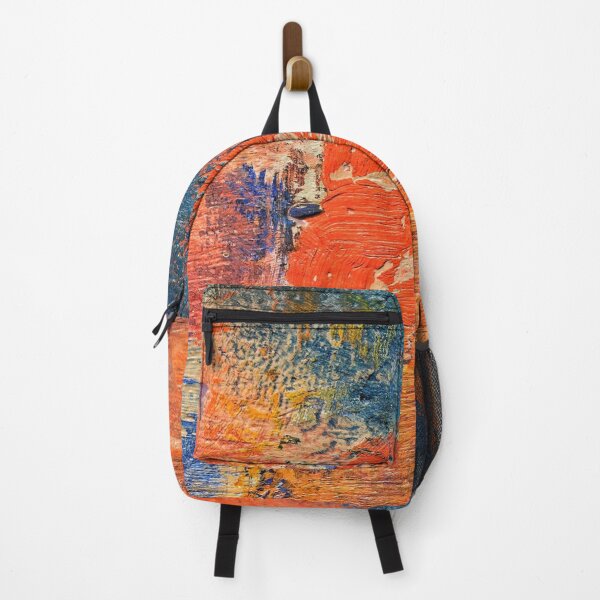 Item preview, Orange and blue Abstract Wall designed and sold by gfprintondemand.