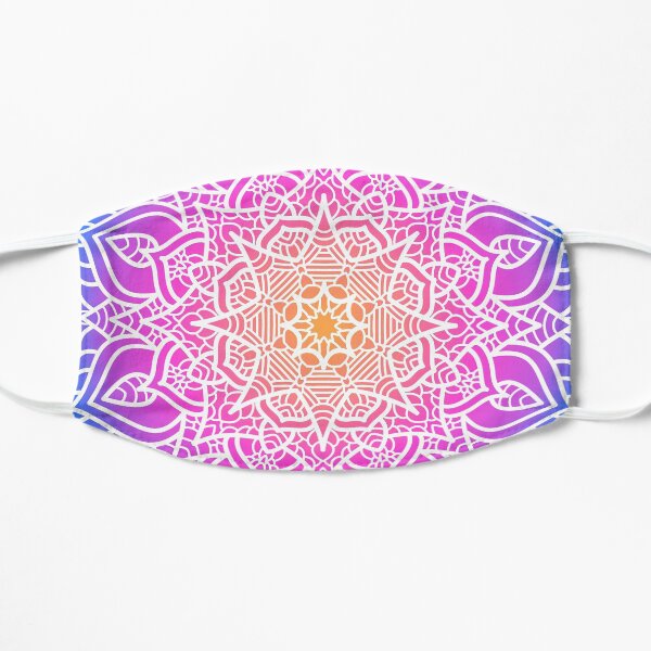 Mandala Art With Gradient Color Flat Mask