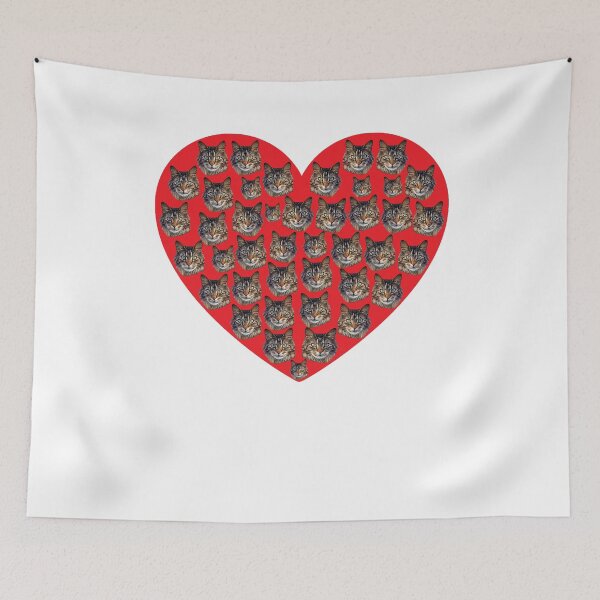 Item preview, maine coon cat heart love gift designed and sold by alaechamlal.