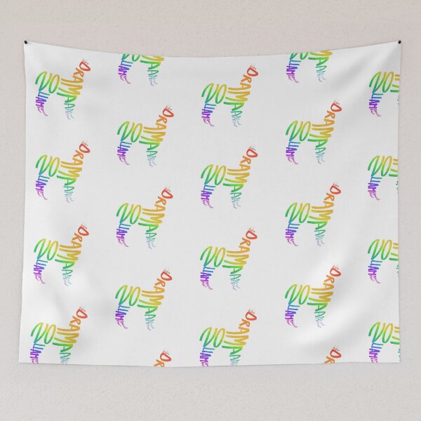 Item preview, No drama llama (rainbow) designed and sold by Bethan Morgan.