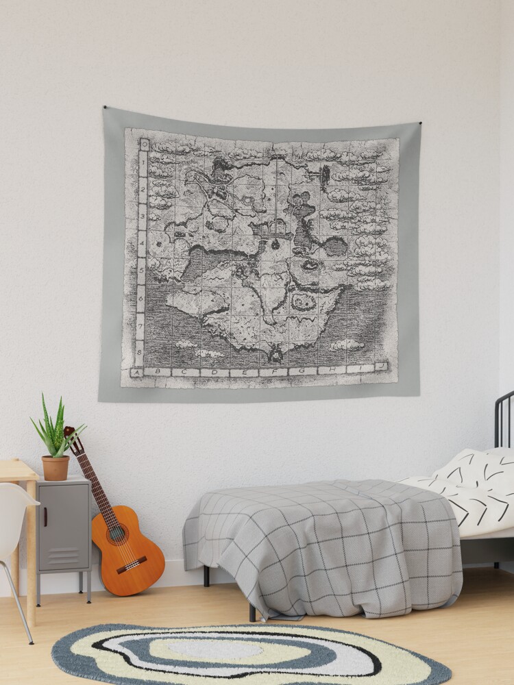 Armando Veve Map Tapestry 2016 Urban sale Outfitters Wall Decor Large Floral Fringe.