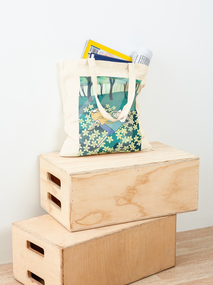 Thumbnail 4 of 5, Tote Bag, Field of Flowers (Adventure Time) designed and sold by castl3t0ndesign.
