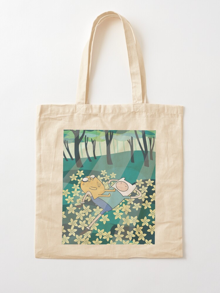 Thumbnail 2 of 5, Tote Bag, Field of Flowers (Adventure Time) designed and sold by castl3t0ndesign.