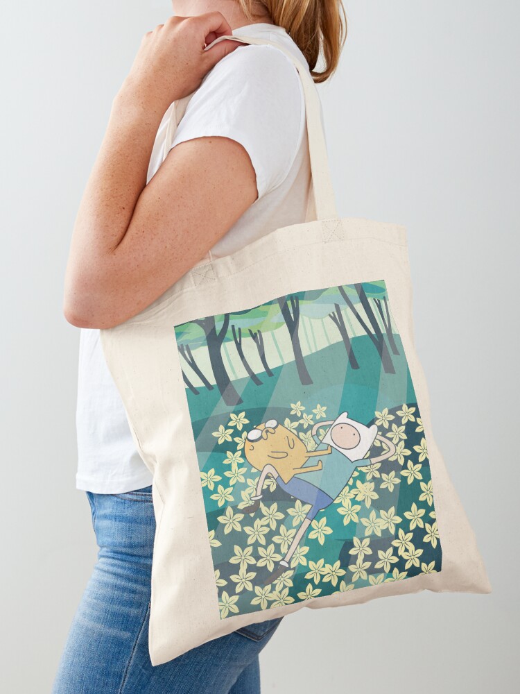 Thumbnail 1 of 5, Tote Bag, Field of Flowers (Adventure Time) designed and sold by castl3t0ndesign.