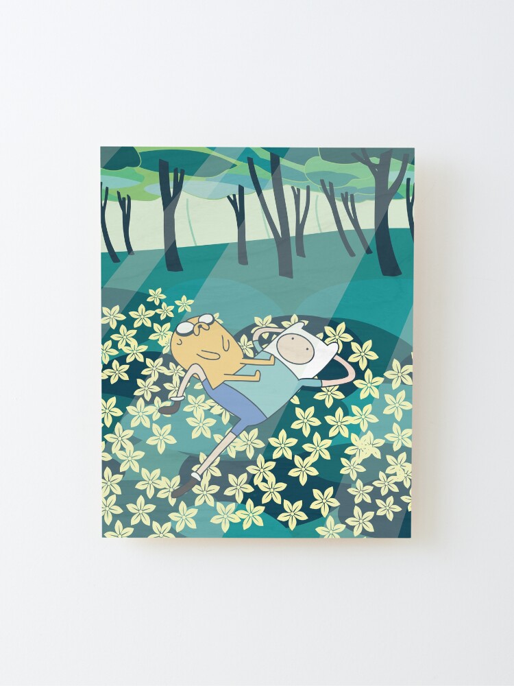 Alternate view of Field of Flowers (Adventure Time) Mounted Print