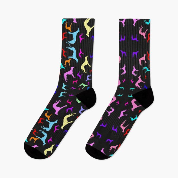 Item preview, Colourful greyhound confetti designed and sold by houndpixnz.