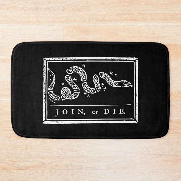 Item preview, Join or Die - Black and White designed and sold by warishellstore.