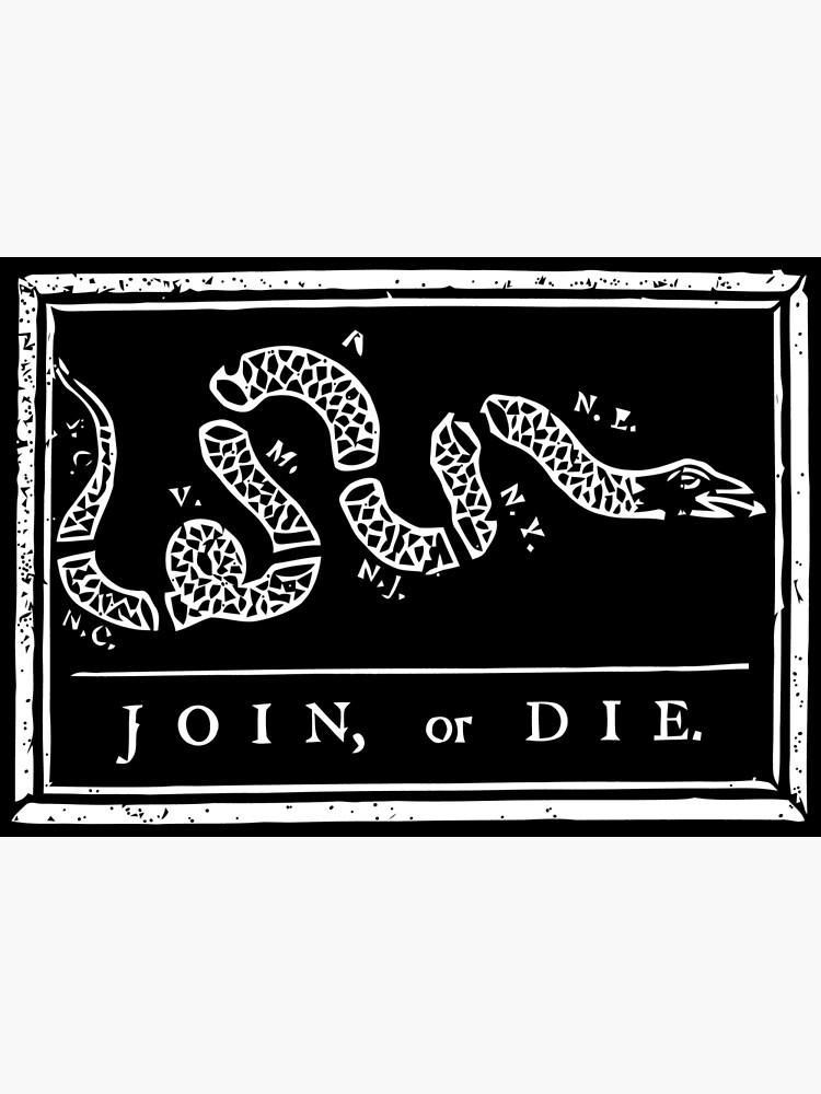 join-or-die-black-and-white-photographic-print-for-sale-by