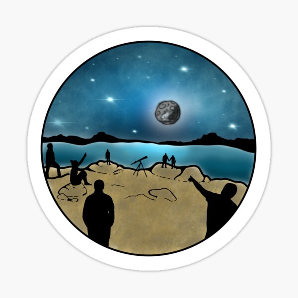 star gazing Sticker