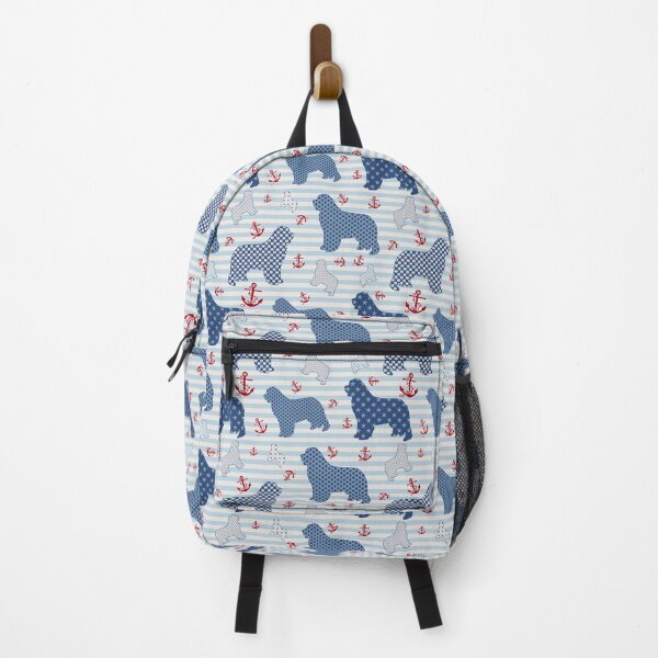 Nautical Newfie Pattern Backpack