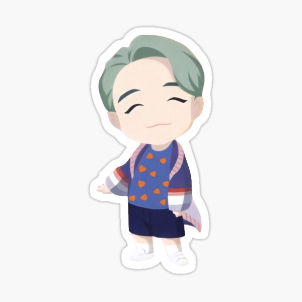 Bts Tinytan Character Rm Namjoon Sticker By Cypher4mp3 Redbubble