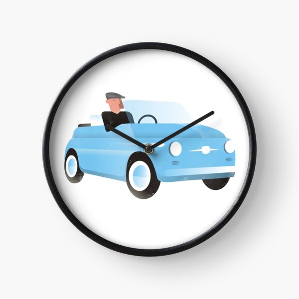 Classic Fiat 500 Clock
