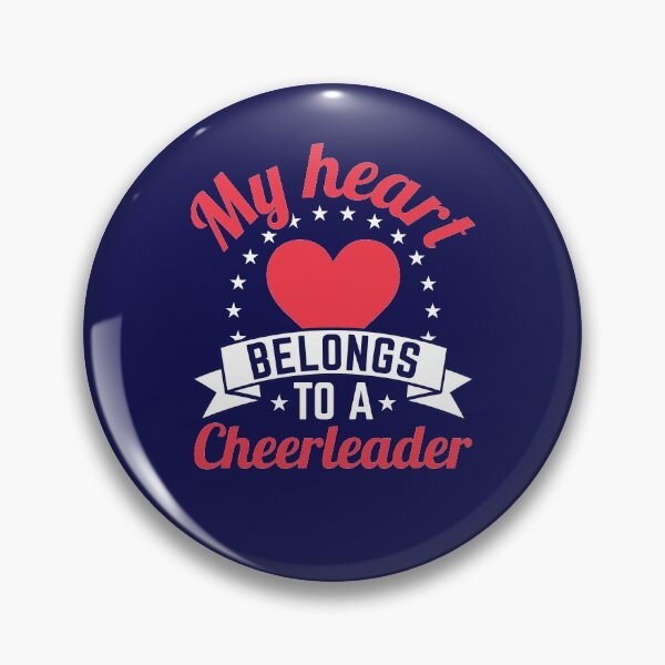 Item preview, My Heart Belongs To A Cheerleader Quote Cheerleader Boyfriend Or Mom designed and sold by jaygo.