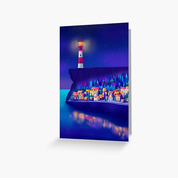 Item preview, Lighthouse and Cove Village designed and sold by Pantonia.