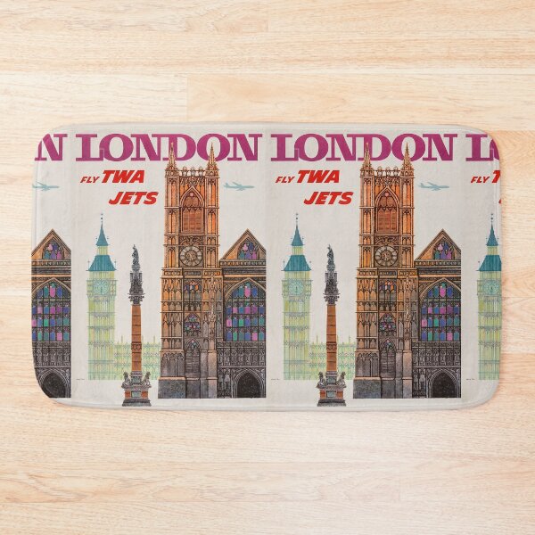 Item preview, London vintage travel poster designed and sold by stickart-marek.