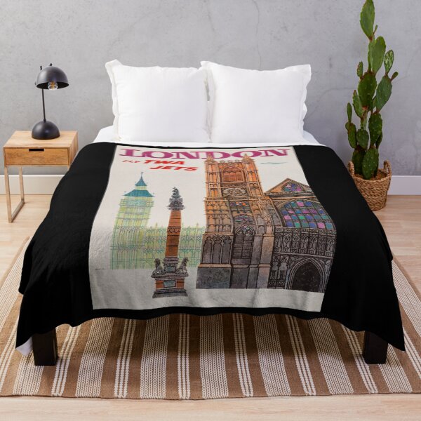 Item preview, London vintage travel poster designed and sold by stickart-marek.