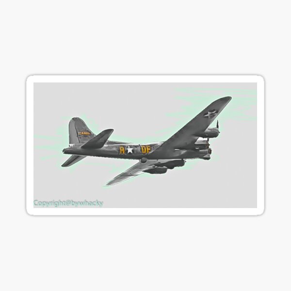 Plane over Kettering Sticker