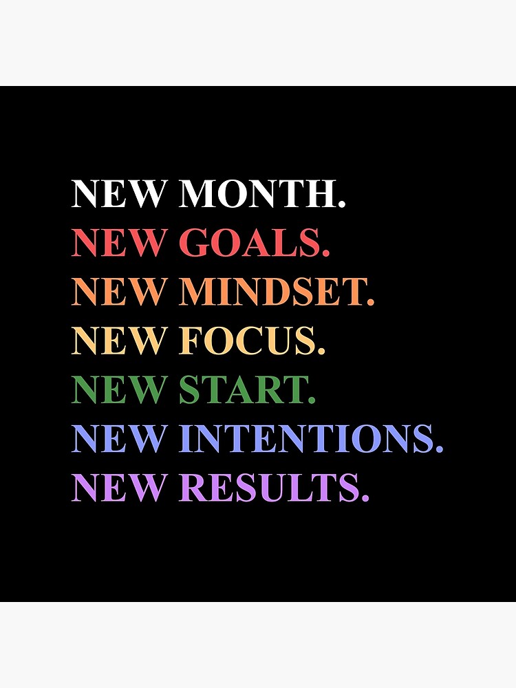 New Month New Goals Ohhemm