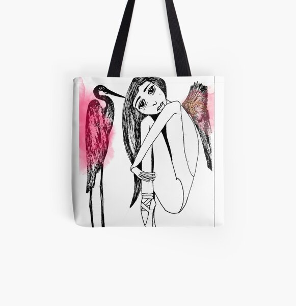 Birds of a Feather All Over Print Tote Bag