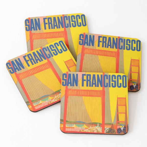 Item preview, San Francisco vintage travel poster designed and sold by stickart-marek.