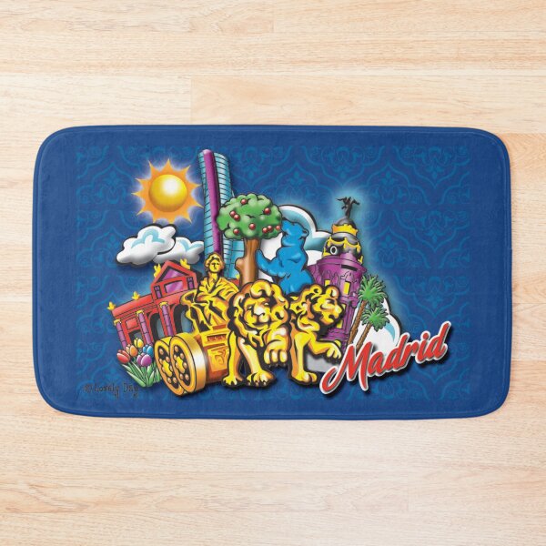 Item preview, Madrid Oso Deep Blue Famous Lovely Day design designed and sold by Lovely Day.