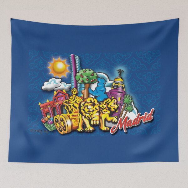 Item preview, Madrid Oso Deep Blue Famous Lovely Day design designed and sold by Lovely Day.