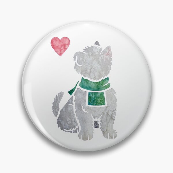 Item preview, Watercolour Westie designed and sold by animalartbyjess.
