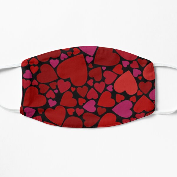 Herzliche Herzen Flache Maske
