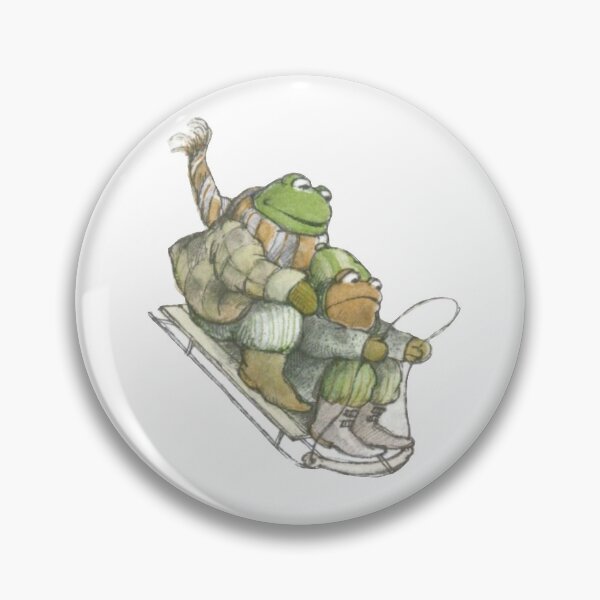 Item preview, Frog and Toad Sledding Sticker designed and sold by Katew-f.