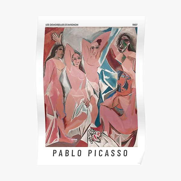 Pablo Picasso - Les demoiselles d'Avignon - Art Poster Poster