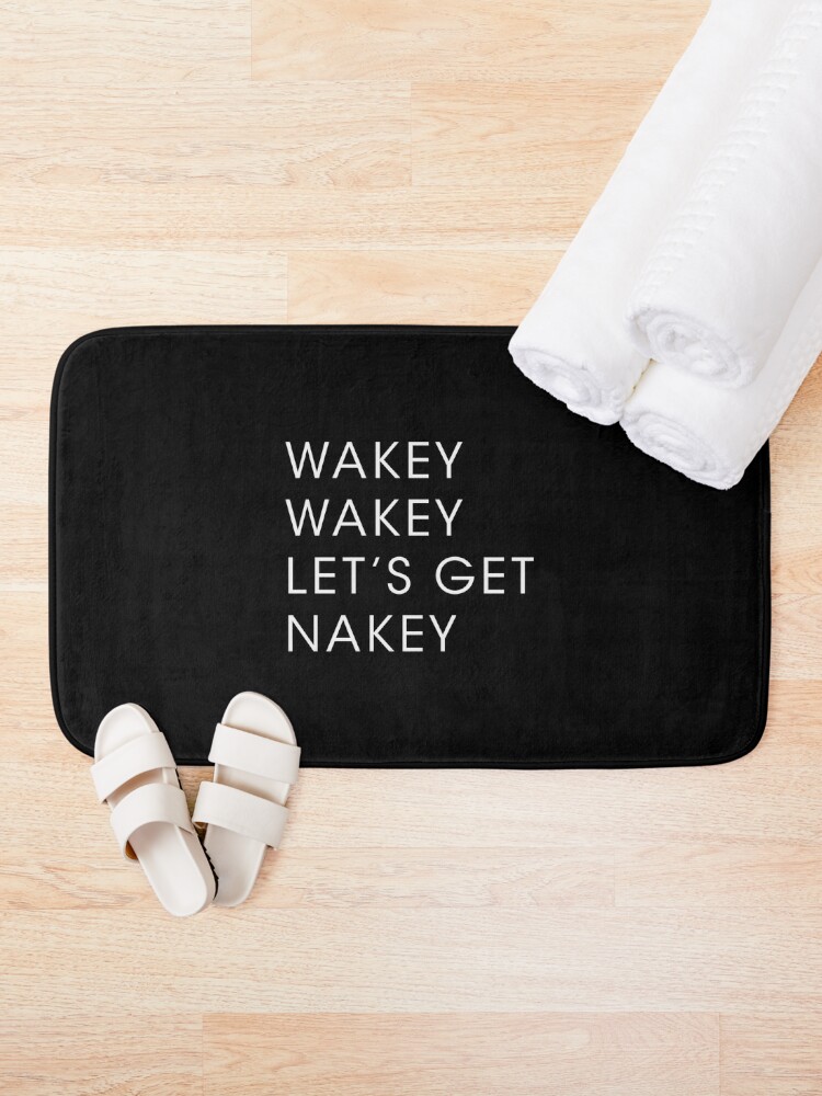 Alternate view of wakey wakey let Bath Mat