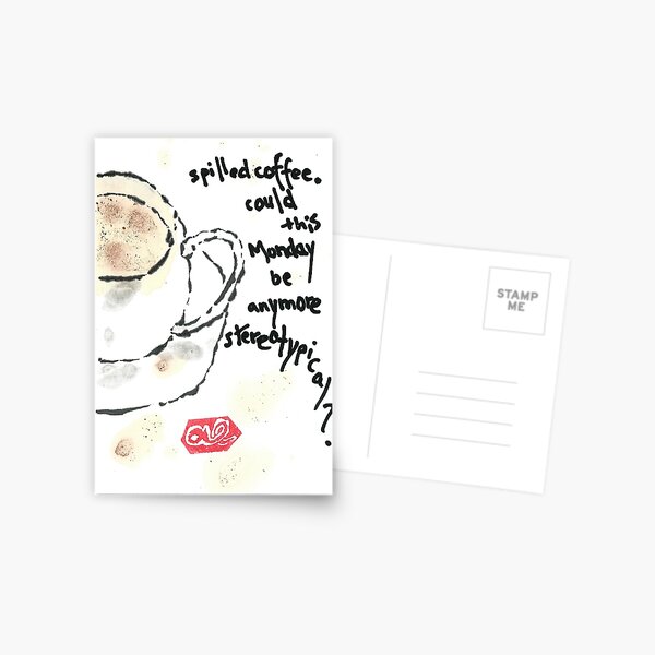 Coffee Etegami Postcard