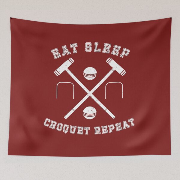 Item preview, Eat Sleep Croquet Repeat Croquet Player Gift designed and sold by Dan66.