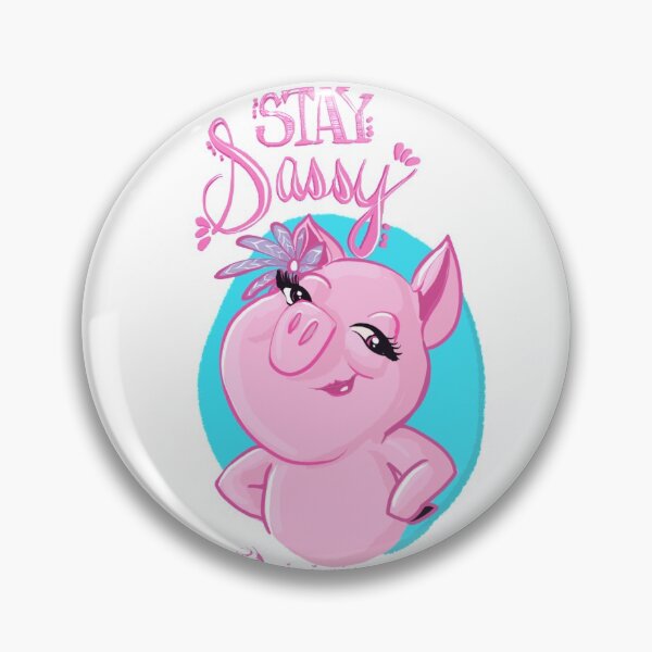 Item preview, Stay Sassy Prissy the Pig from Miss Jamies Farm designed and sold by MissJamiesFarm.
