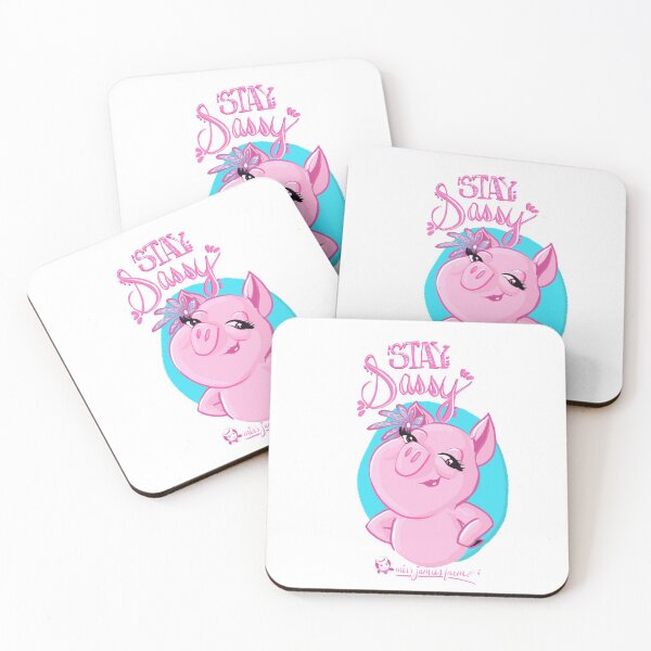 Item preview, Stay Sassy Prissy the Pig from Miss Jamies Farm designed and sold by MissJamiesFarm.