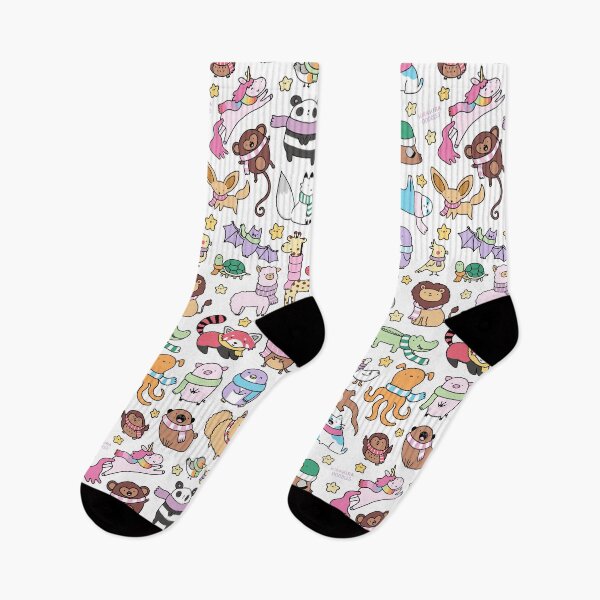 Item preview, Winter Animals with Scarves Doodle designed and sold by KiraKiraDoodles.