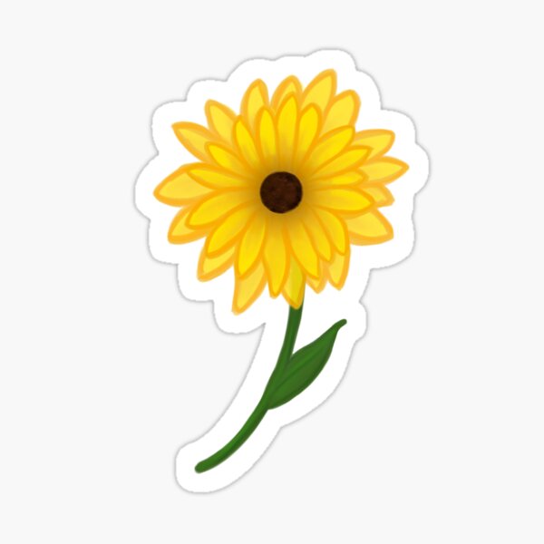 "Sunflower Johnny Tattoo Inspired " Sticker by HallyuHeaven Redbubble