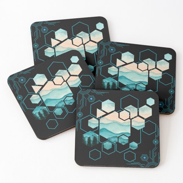 Item preview, Hexagon abstract nature designed and sold by pilips  januarius.