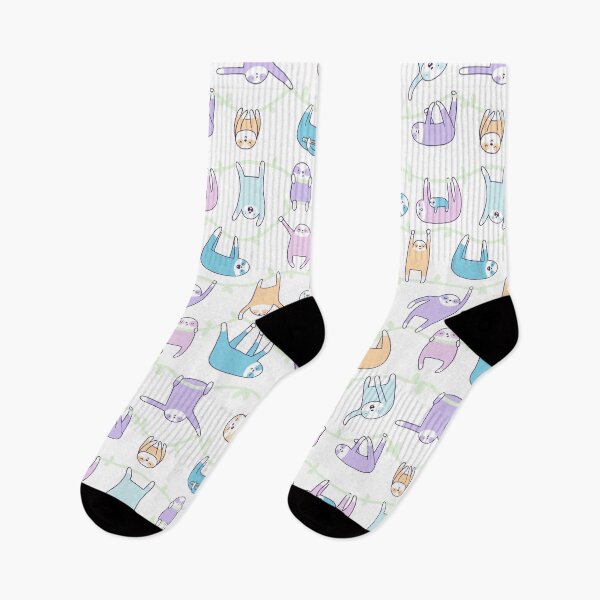Aperçu de l'œuvre Doodle Paresseux paresseux - Pastel et Kawaii créée et vendue par KiraKiraDoodles.