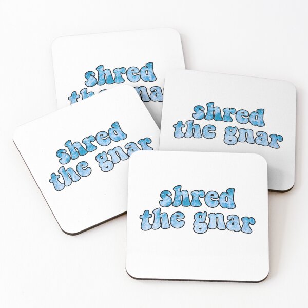 Item preview, shred the gnar retro quote designed and sold by daybydayna.